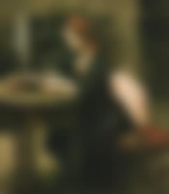 Fillette a l'etude, en train d'ecricre (preview)