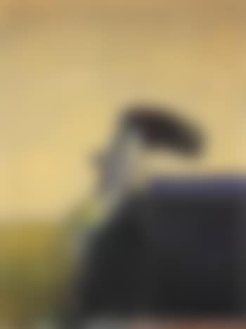 Seated figure with pink background (preview)