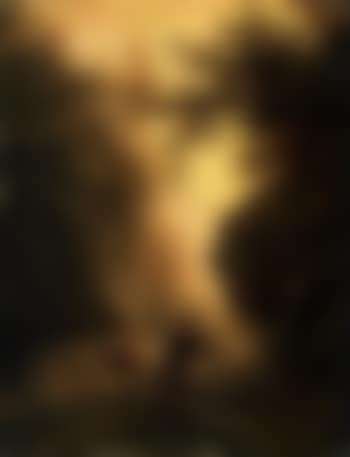 Figures and cattle on a rocky woodland path (preview)
