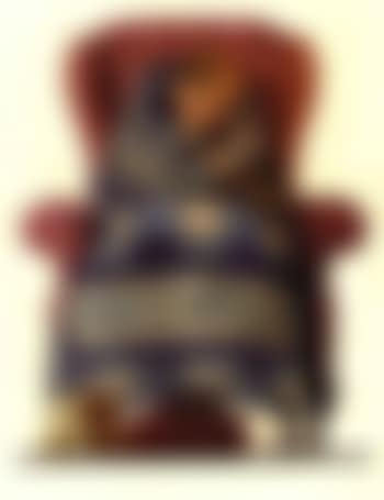Boy and dog snuggled in blanket (preview)