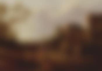Landscape with figures entering a village, other figures with dogs in the foreground (preview)