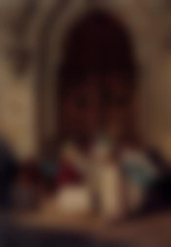 Beggars before the church (preview)