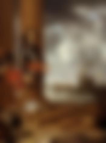Portuguese commander beneath a portico, a view of warships beyond by Gonzales Coques (preview)