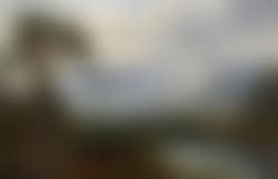 Highland river landscape with country house-possibly Mar Lodge on Deeside (preview)