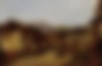 Large wooden farm surrounded by mountains (preview)