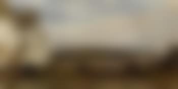 Figure in churchyard above river (preview)