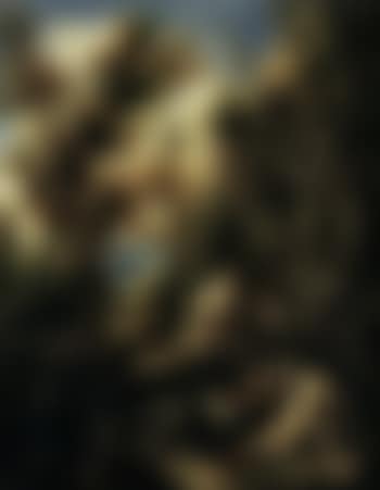 Two monks praying in a landscape (preview)