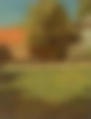 Summer's day in the garden, figures at table in background (preview)