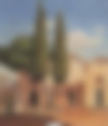 Roman landscape with monastery (preview)