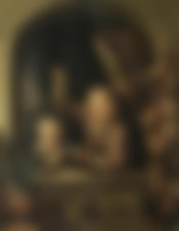 Two children blowing bubbles at a window (preview)