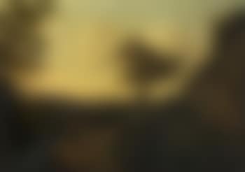 Southern landscape with travellers beside a bridge over a river (preview)