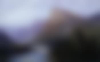 Highland landscape with cattle watering (preview)