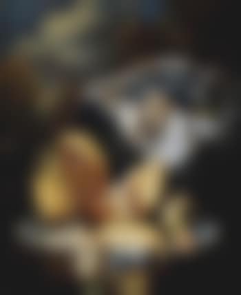 Still life with melon and grapes (preview)