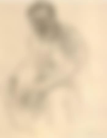 Seated old man with beard (preview)
