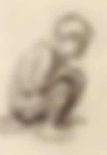 Crouching female nude (preview)
