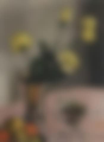 Still life of yellow roses in silver vase (preview)