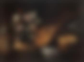 Still life of flowers and musical instruments (preview)