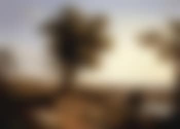 Panoramic landscape in Roman Campagna with distant prospect of Villa Albani (preview)