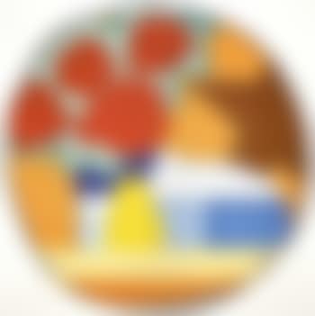 Still life with four roses and pear (preview)