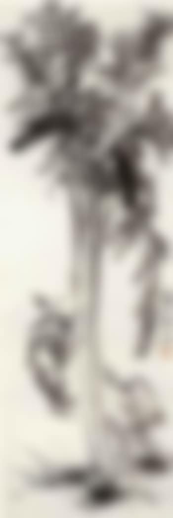 Plantain leaves and bird (preview)