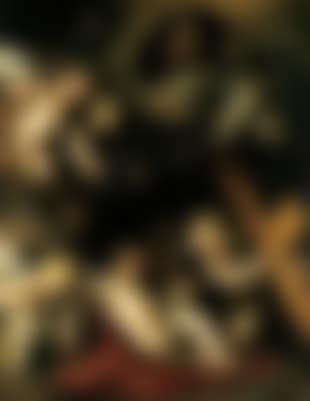 Sleeping Christ child, God the Father and putti with instruments of passion (preview)