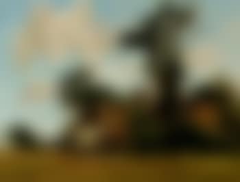 Summer. Farmhouse amongst trees (preview)