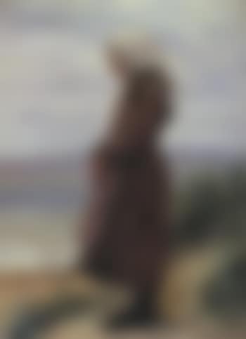 Young girl on the beach at Hornbaek (preview)