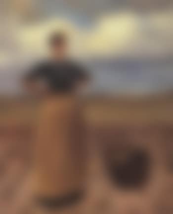 Young girl - Marie harvesting at Skagen (preview)