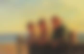 Fishermen in sunshine at Skagen Strand (preview)