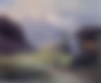 Mountain landscapes with huts and figures (preview)