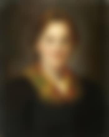 Portrait of young girl wearing scarf and black headband (preview)