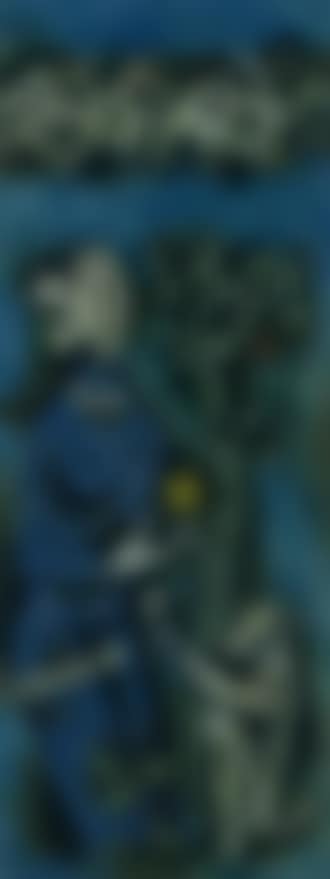 Blue woman with monkey (preview)