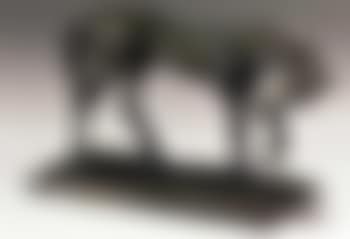 Etude cheval, modele ancien a la tete baissee (preview)