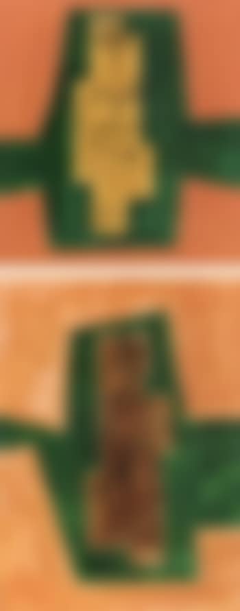 Geometrico naranja y verde. Geometrico rojo y verde (preview)
