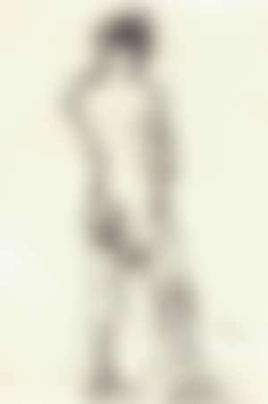 Rear view of a standing nude (preview)