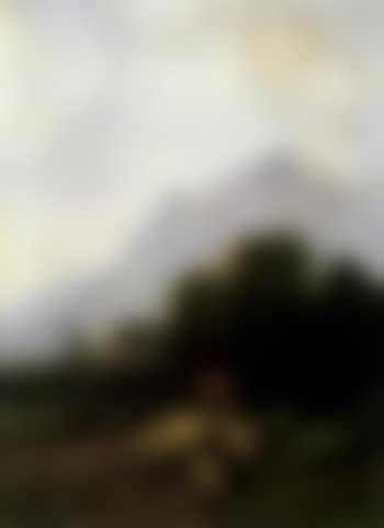 Girl herding sheep in mountains (preview)
