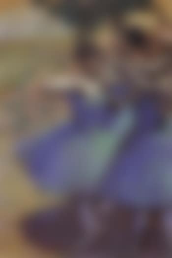 Trois danseuses en bleu, decor de paysage (preview)