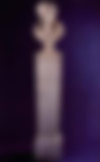 Female bust of young woman with hair tied in chignon, and lace neckline (preview)