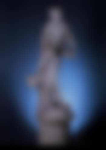 A dancing maiden wearing flowing robes, holding flowers (preview)