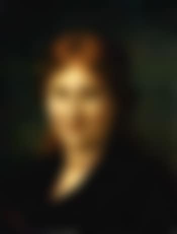 S'Nandl - junges Madchen in dark dress, coral necklace (preview)