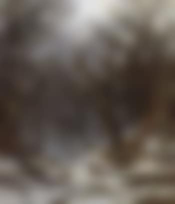 Hunters in winter wood (preview)