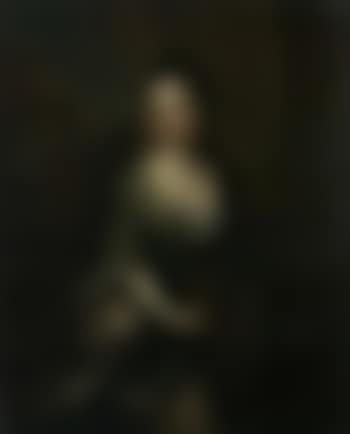 Portrait of lady of Button family, holding basket of blossom (preview)