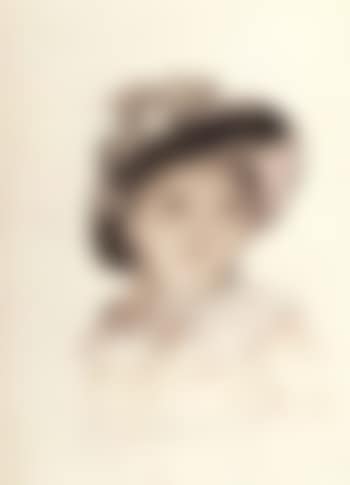 Buste de jeune fille au chapeau a fleurs (preview)