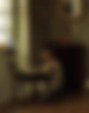 Young girl seated reading before a window (preview)