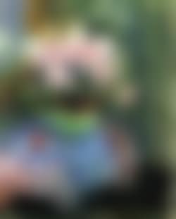 Fleurs roses dans une coupe verte (preview)