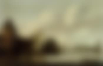Estuary on outskirts of walled town (preview)