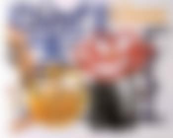 Still life with orange and tulip doodle, 3-D (preview)