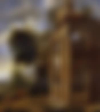 Landscape with classical ruins and two philosophers (preview)