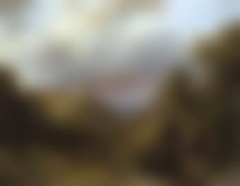 Countryfolk, cattle and goats on mountain path with village beyond (preview)