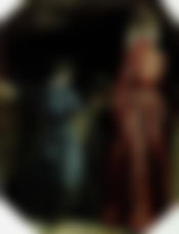 Study of three standing figures - detail from St. Ivo, protector of the widow and orphan (preview)